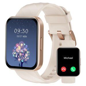RUIMEN Smart Watches for Women Men (Answer/Make Calls) Compatible with iPhone/An